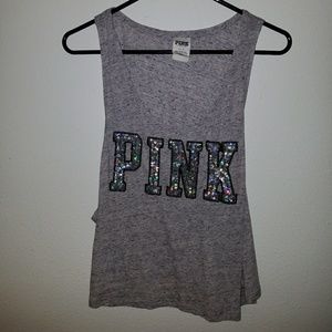 PINK VS. Gray tank top